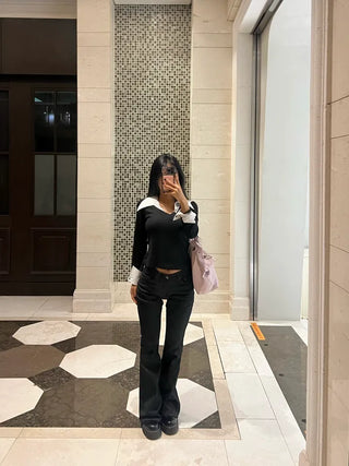 Non-fade spandex bootcut pants