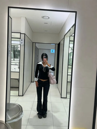 Non-fade spandex bootcut pants