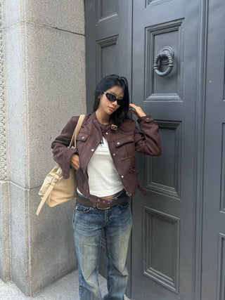 Loody suede brown jacket