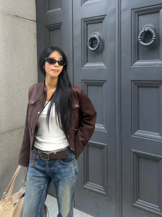 Loody suede brown jacket