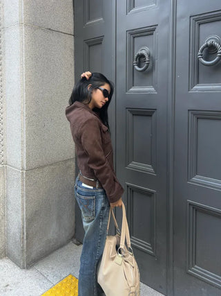 Loody suede brown jacket