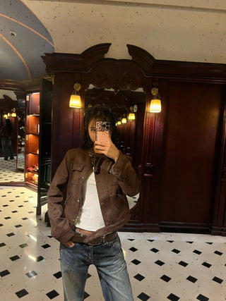 Loody suede brown jacket