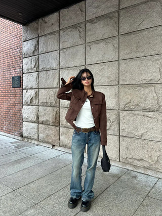 Loody suede brown jacket