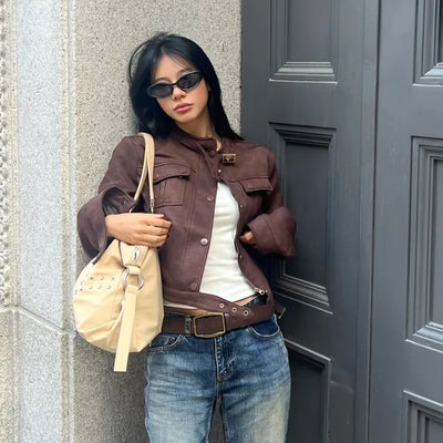 Loody suede brown jacket
