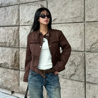 Loody suede brown jacket