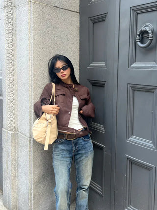 Loody suede brown jacket