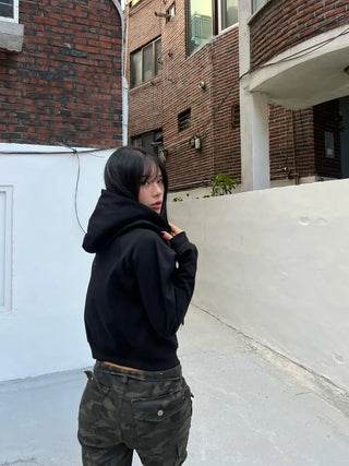 Babe Cubic Crop Hoodie