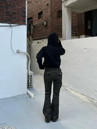 Babe Cubic Crop Hoodie