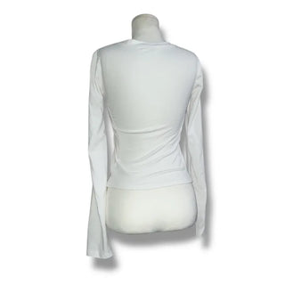 Tantan basic round semi-crop tee