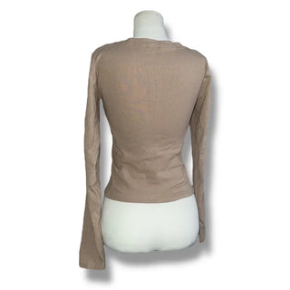 Tantan basic round semi-crop tee