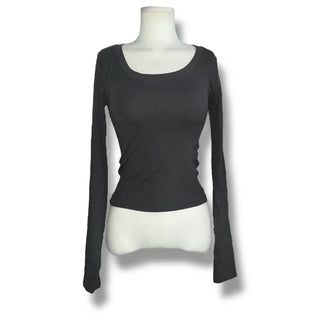 Tantan basic round semi-crop tee