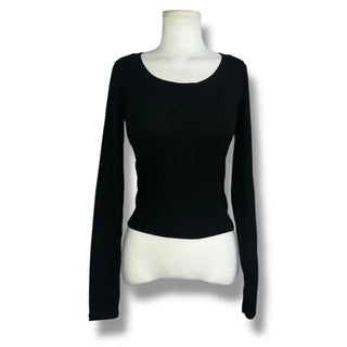 Tantan basic round semi-crop tee