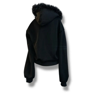 Bite me two-way fleece hooded zip-up