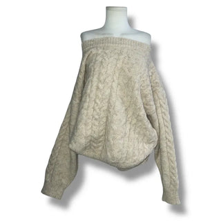 Loose fit turtleneck knit