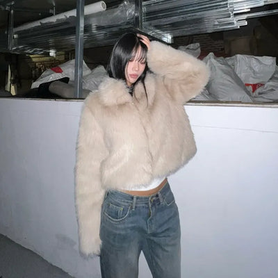 Snow fur jacket