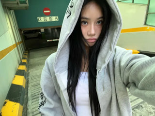 Roche Waffle Chrome Hooded Zip-Up