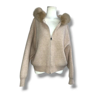 Fuzzy Knit Fur Hoodie