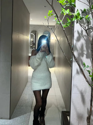 Vivi Angora Gore Long Knit
