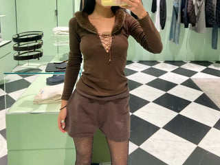 Rannie Two-Way Fur Top