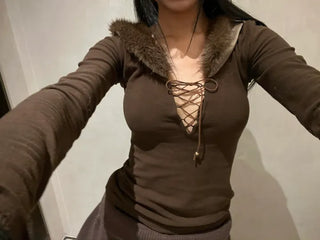 Rannie Two-Way Fur Top