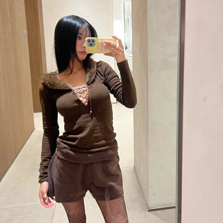 Rannie Two-Way Fur Top