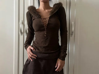 Rannie Two-Way Fur Top