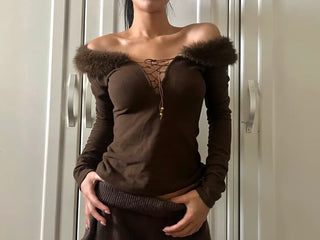 Rannie Two-Way Fur Top