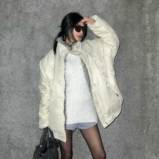 Plus fur down jacket