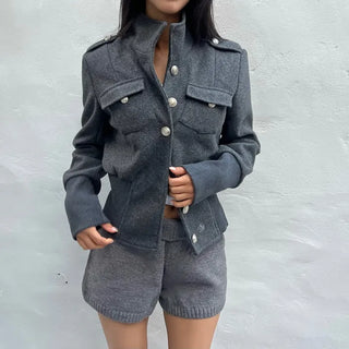 Swell Collar Crop Jacket