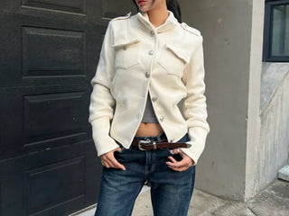 Swell Collar Crop Jacket