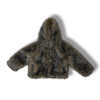 Two-tone big hooded fur