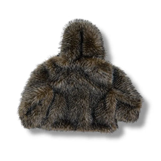 Two-tone big hooded fur