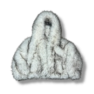Two-tone big hooded fur