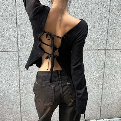 Row Back Open Ankimo Knit