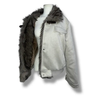 Wolf Suede Fur Mustang Jacket