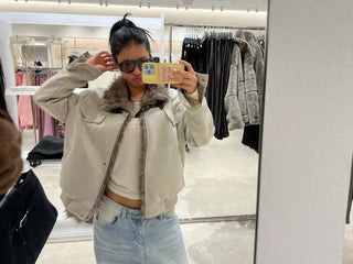 Wolf Suede Fur Mustang Jacket