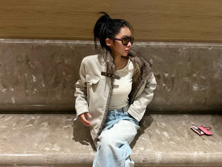 Wolf Suede Fur Mustang Jacket