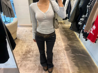 Angora mix knit t-shirt