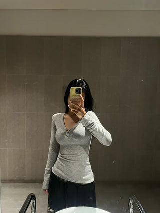 Angora mix knit t-shirt