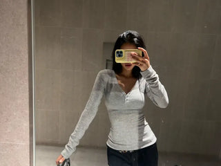 Angora mix knit t-shirt