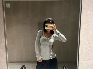 Angora mix knit t-shirt