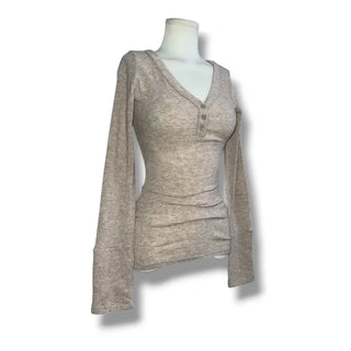 Angora mix knit t-shirt