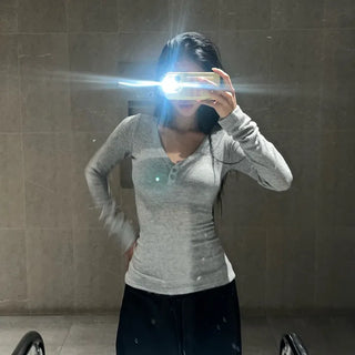 Angora mix knit t-shirt