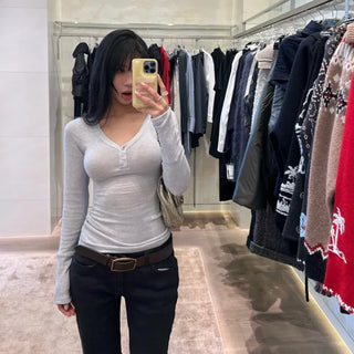 Angora mix knit t-shirt
