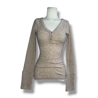 Angora mix knit t-shirt