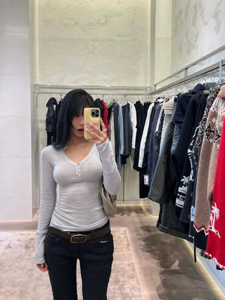 Angora mix knit t-shirt