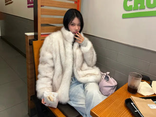 Dotter fleece half-fur fur