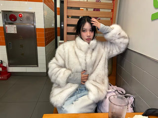 Dotter fleece half-fur fur