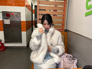 Dotter fleece half-fur fur