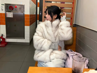 Dotter fleece half-fur fur